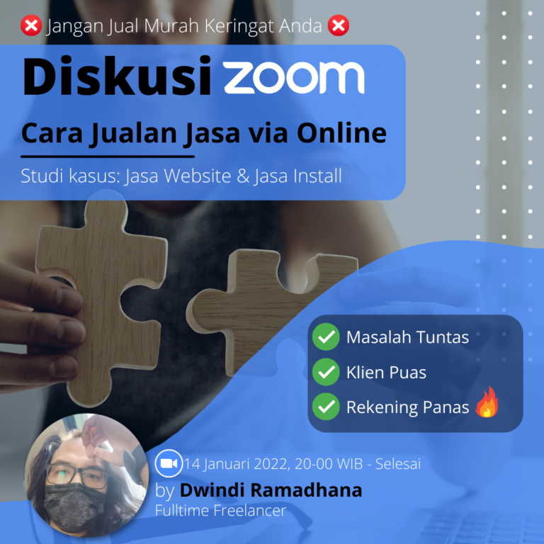 Live Zoom – Cara Jualan Jasa via Online